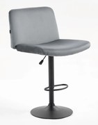 HR150W Scaun Grafit din Catifea cu Bază Neagră