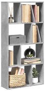 vidaXL Bibliotecă, gri beton, 60x20x120 cm, lemn prelucrat