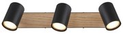 Spot ROBBY 3xGU10/35W/230V negru/maro Globo 57911-3BW