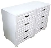 Comoda Dynasty Alb 8 sertare