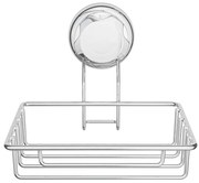 Savonieră argintie autoadezivă din oțel Bestlock Bath – Compactor