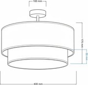 Brilagi-LED Plafonieră pentru copii BOBO, 1xE27/60W/230V, Ø40 cm, crem/verde/junglă