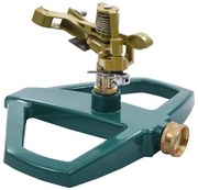 vidaXL Aspersor rotativ, verde, 21 x 22 x 13 cm, metal