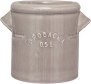 Ghiveci din ceramică glazurată manual 0,5L bej, „Brobacka"