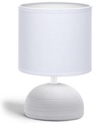 Lampă de masă 1xE14/40W/230V gri/albă Aigostar