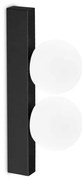 Aplica de perete LED design minimalist Ping pong ap2 negru