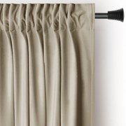 Draperie maro/bej dimout (semi-opacă) din catifea 140x245 cm Pleat – Restilo