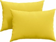 vidaXL Perne pentru canapea 2 pcs Galben Deschis 70 x 50 cm țesătură