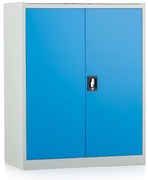 Cutie de scule metalica, 92 x 50 x 117 cm, incuietoare cu cilindru, albastru - ral 5012