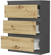 Comoda compactă R-3 - diverse variante de culori antracit mix artisan