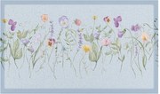 Covoraș de intrare din PVC 40x70 cm Blue Wild Flowers – Artsy Doormats