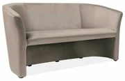 Canapea Cuba Velvet, trei locuri, maro deschis