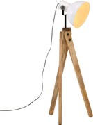 vidaXL Lampă de podea 25 W, alb, 45x45x120 cm, E27