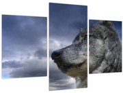 Tablou - Cap de lup (90x60 cm)