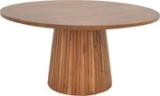 Masuta Cafea Rotunda Tillo, Lemn De Acacia, Finisaj Nuc, Diametru 80 Cm