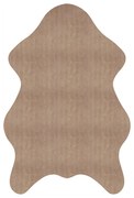 Covor antiderapant Sheepskin Amber, dreptunghiular, 80x150, uni, maro, poliester