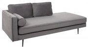 Pat de zi/ Canapea relax eleganta Diva 195cm, catifea gri