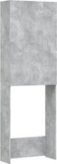 vidaXL Dulap mașină de spălat, gri beton, 64x25,5x190 cm