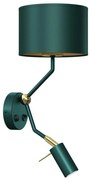 Lampă de perete VERDE 1xE27/60W/230V + 1xGU10-MR11/7W verde