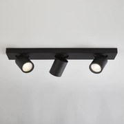 Plafoniera baie cu 3 spoturi directionabile Selene, neagra