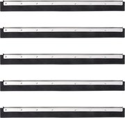 vidaXL Capete raclete de podea, 5 buc., 55x2x5 cm, oțel și cauciuc