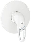 Baterie dus incastrata Grohe Eurostyle alb lucios