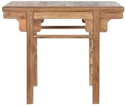 Consola, natur, din lemn de tec reciclat, Avana Small