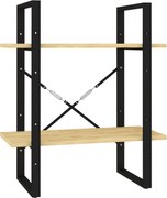 vidaXL Bibliotecă cu 2 rafturi, 60x30x70 cm, lemn masiv de pin