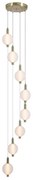 Lustra LED suspendata alama lucios sticla acid Luminique 8Lt