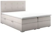 Pat matrimonial Boxspring 180 cm Rinoletto (bej) (cu sp. depozitare). 1044315