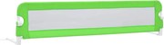 vidaXL Balustradă de protecție pat copii, verde, 180x42 cm, poliester