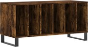 vidaXL Dulap pentru discuri stejar fumuriu 100x38x48 cm lemn compozit