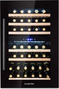 Klarstein Vinsider 41 încorporat Duo Onyx frigider de vinuri 41 sticle 2 zone