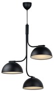 Pendul cu 3 surse de iluminat design modern TULLIO negru