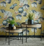 Tapet Water Lilies, Honey Yellow Luxury Floral, 1838 Wallcoverings, 5.3mp / rola