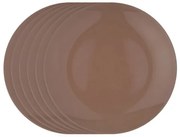 Set farfurii ceramice întinse Orion Alfa27 cm, maro, 6 buc.