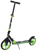 Trotineta copii si adolescenti NOVOKIDS™ Funky Camo PRO, Maxim 100 kg, Functie Super Brake, Diametru roata fata 230 mm, Verde Camuflaj