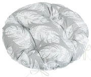 Bellatex Perna Adéla matlasată rotundă Pene gri,40 x 40 cm