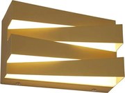 Searchlight 86410GO - Aplică de perete SECTION LED/18W/230V, aurie