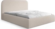 Pat tapițat Rasel 160x200 cu ladă depozitare - bukla bej Quelle 03