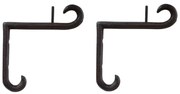 Cuier de perete decorativ, din fonta, Rideau