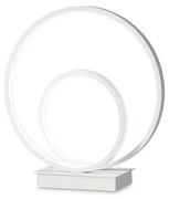 Lampa de masa LED design modern circular OZ TL ON-OFF BIANCO