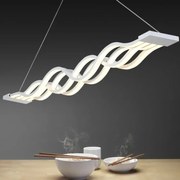 Lustră LED cu Telecomandă, 160W, Acril, Alb