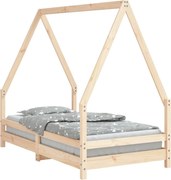 vidaXL Cadru de pat pentru copii, 80x160 cm, lemn masiv de pin