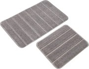 Covorașe de baie gri 2 buc. 50x80 cm Yeni Cizgli – Foutastic