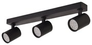 Plafoniera cu 3 spoturi GU10 LED Minimal negru