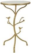 Mauro Ferretti Măsuță Mică Birds Marble, Diametru 38 Cm, Înălțime 60 Cm | Aosom Romania