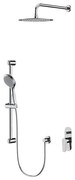 Set de duș cu baterie ascunsă Cersanit S952-011 MODUO crom lucios