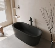 Cada acril freestanding Ava, Negru, 150 cm, 5001
