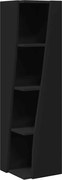 vidaXL Dulap de colț Negru 27,5x27x102cm Lemn compozit